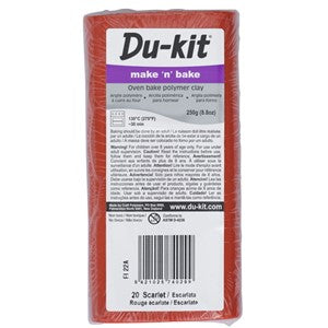 20 Scarlet Du-kit Polymer Clay 250g