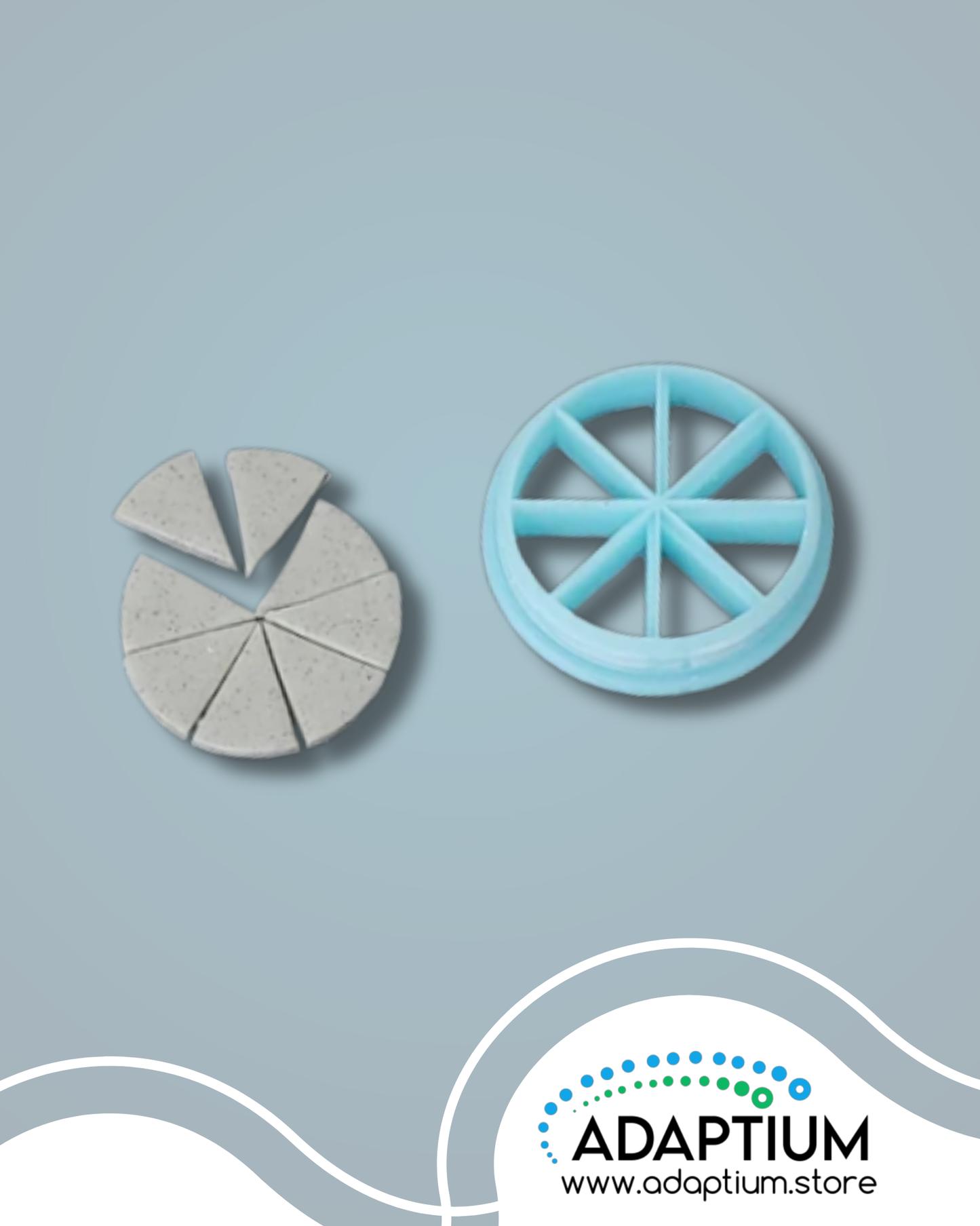 A polymer clay color recipe cutter is a tool designed to help artists measure and mix precise color combinations for polymer clay project