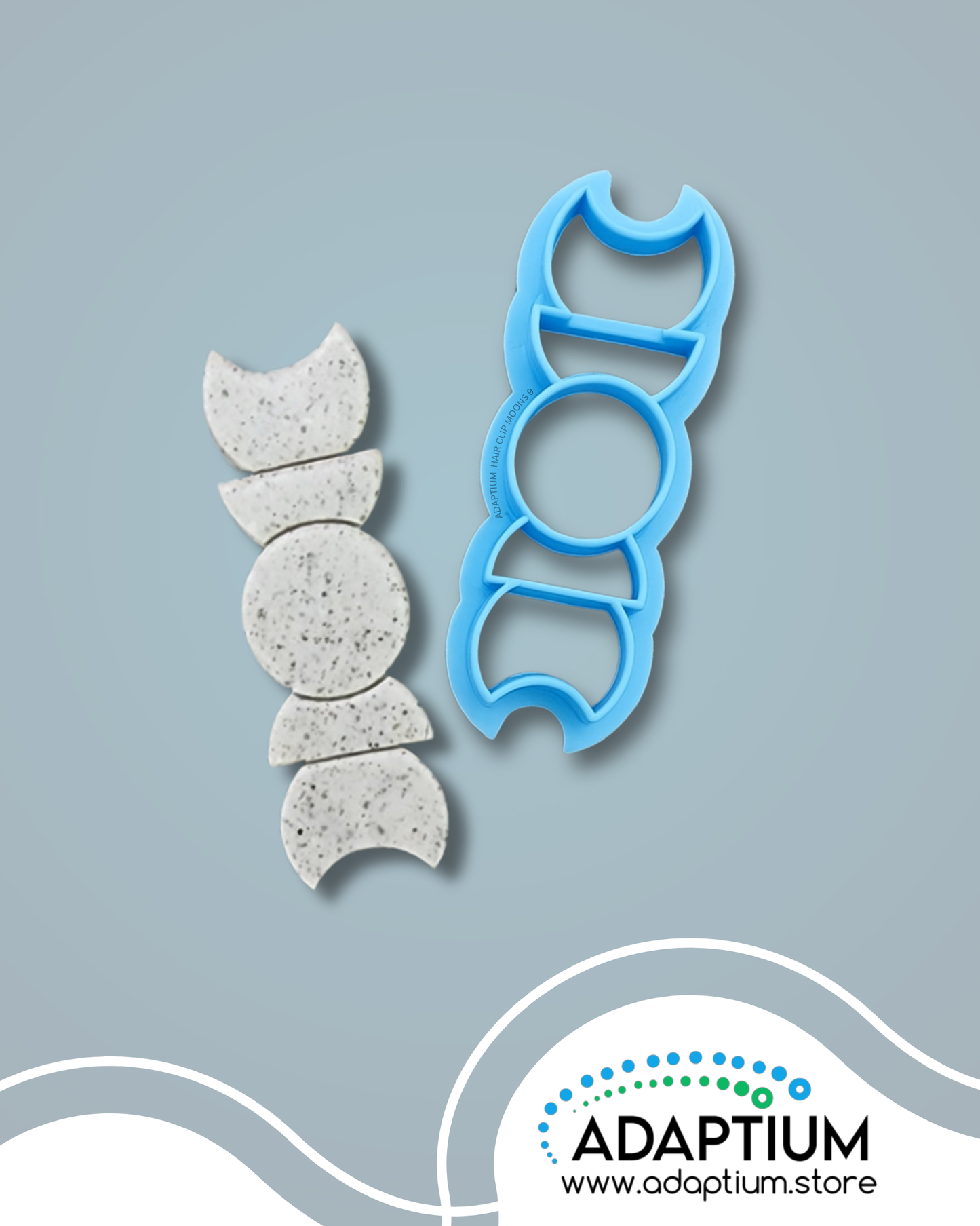 Hair Clip Moons Polymer Clay Cutter