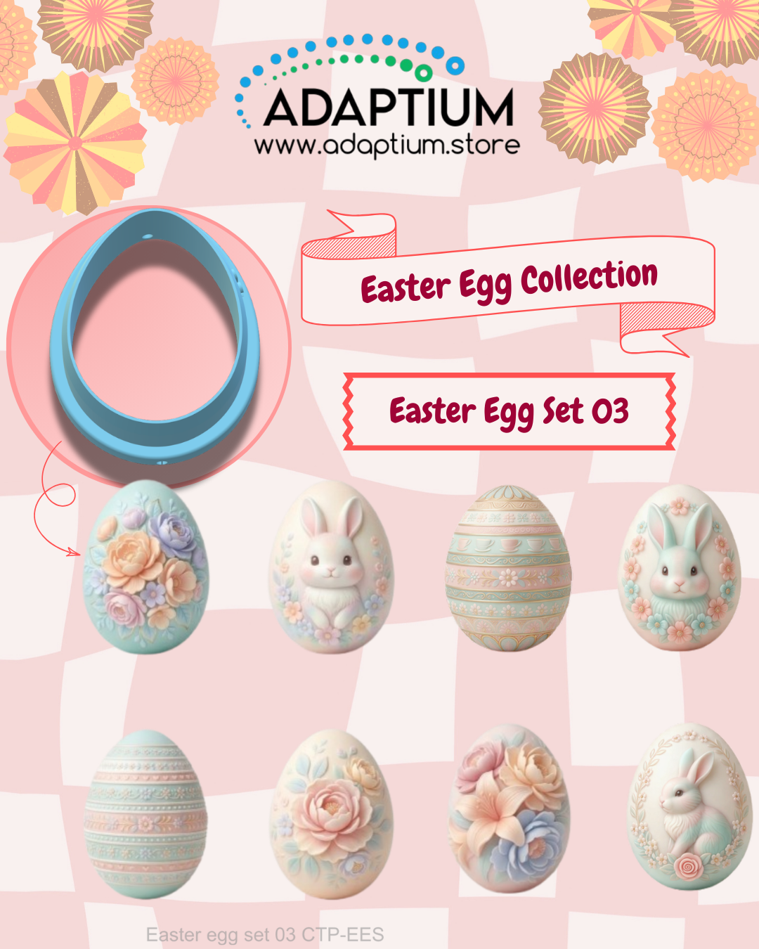 Easter Egg Water Transfers - opt Matching Cutter Set – Polymer Clay