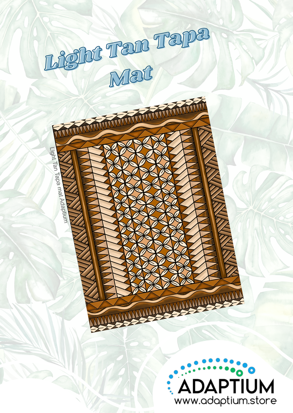 Light Tan Tapa Mat – Clay Transfer Pattern Paper (CTPP)