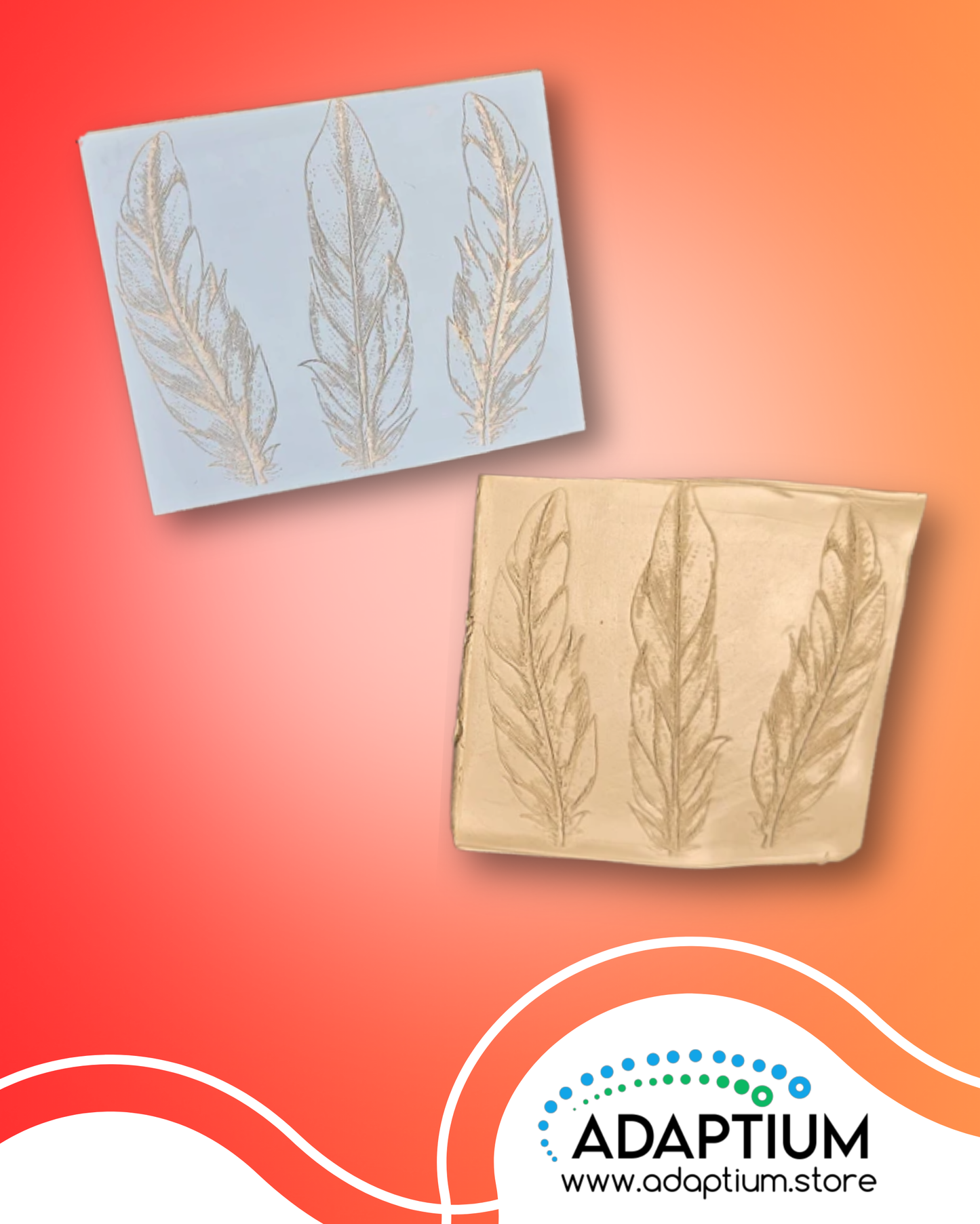 Feather Texture Sheet for clay crafts 30232019-39