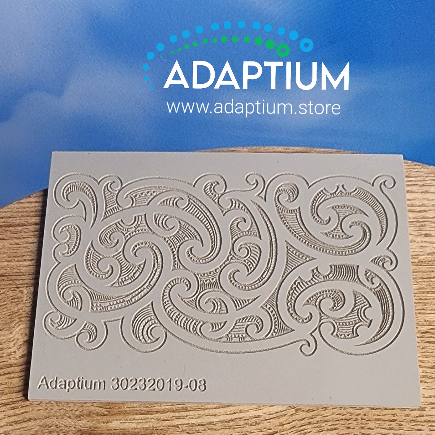 Organic Ripple -Texture Sheet 43 for polymer clay