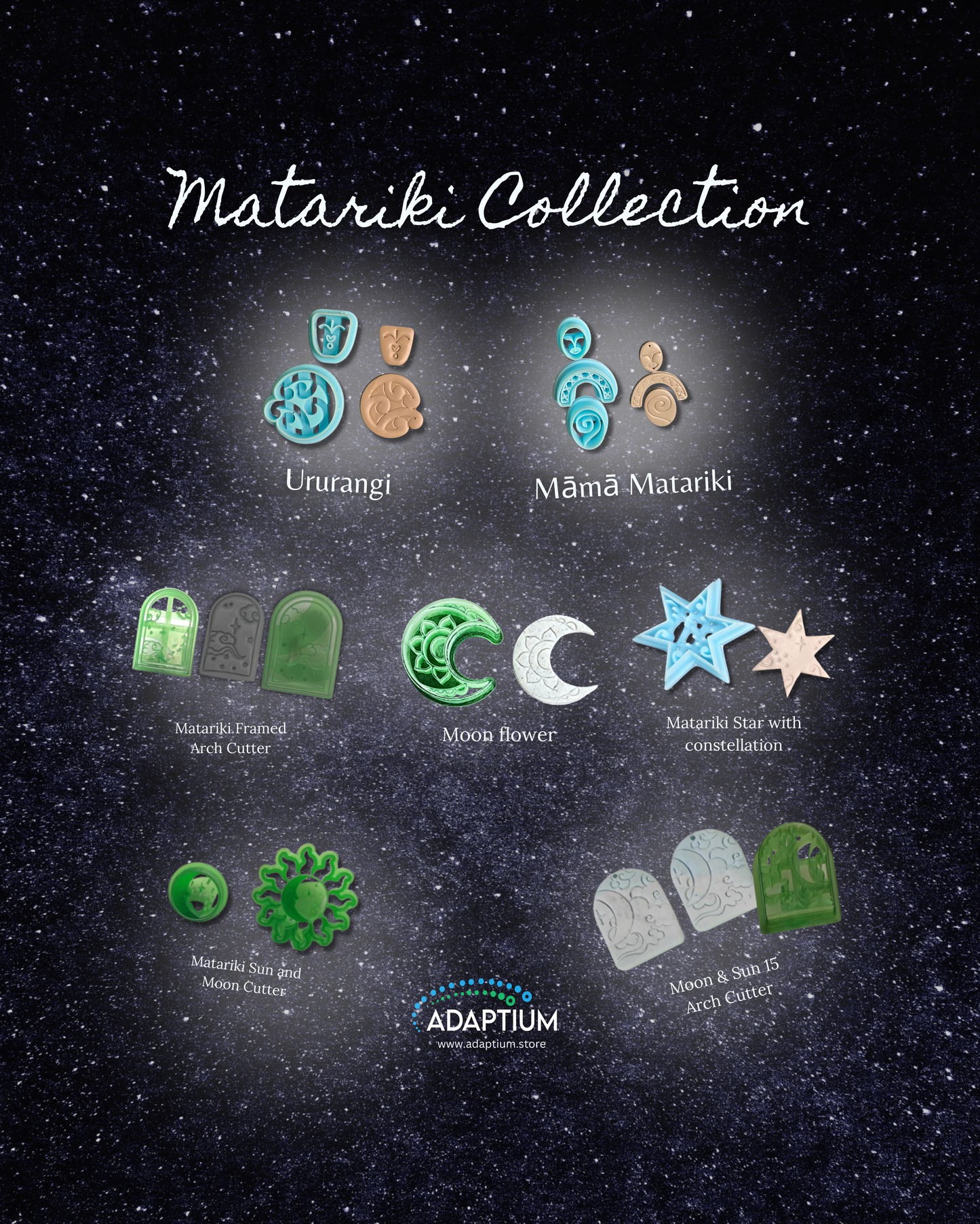 Matariki-Mama Resin Cutter for polymer clay KS 57-4