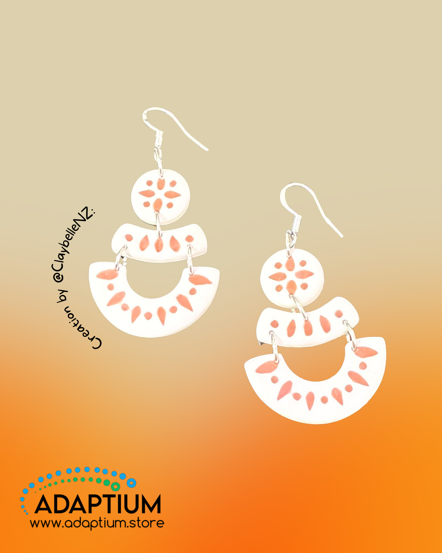 Boho Burst Clay Cutter 3pc Set Polymer Clay Earring Cutter 3DUCC