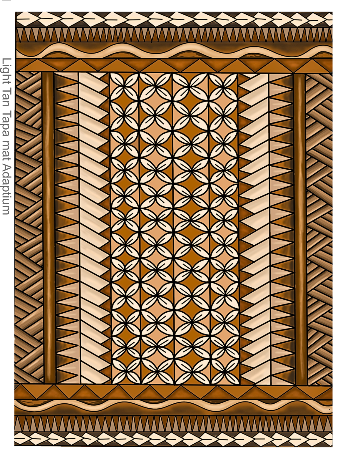 Light Tan Tapa Mat – Clay Transfer Pattern Paper (CTPP)