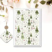 Christmas polymer Clay Slide transfer CTPYH7074
