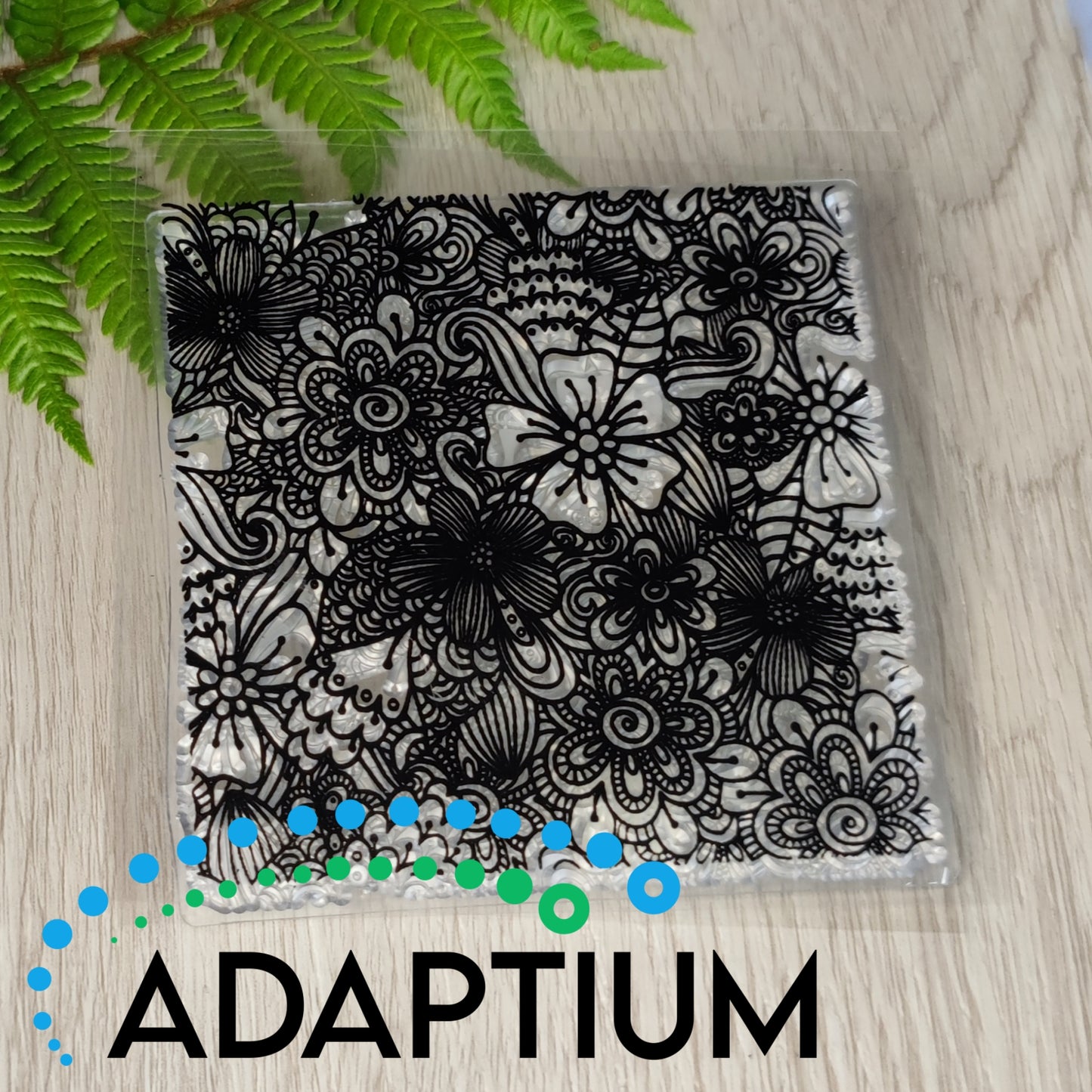 Country Cottage Flowers Texture Stamp