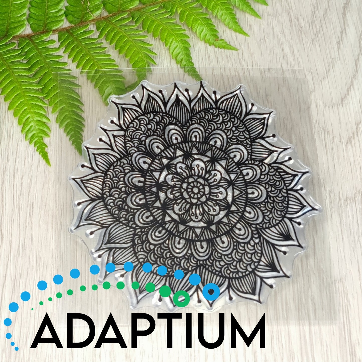 Sun Mandala Flower Texture Stamp