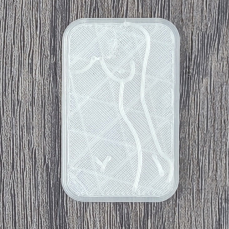 Womans Body Embossing Texture Stamp