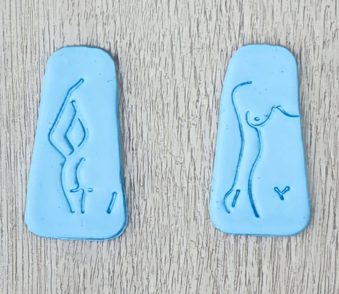 Womans Body Embossing Texture Stamp