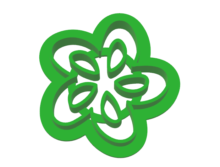 5 petal donut Cutter SFC6-5