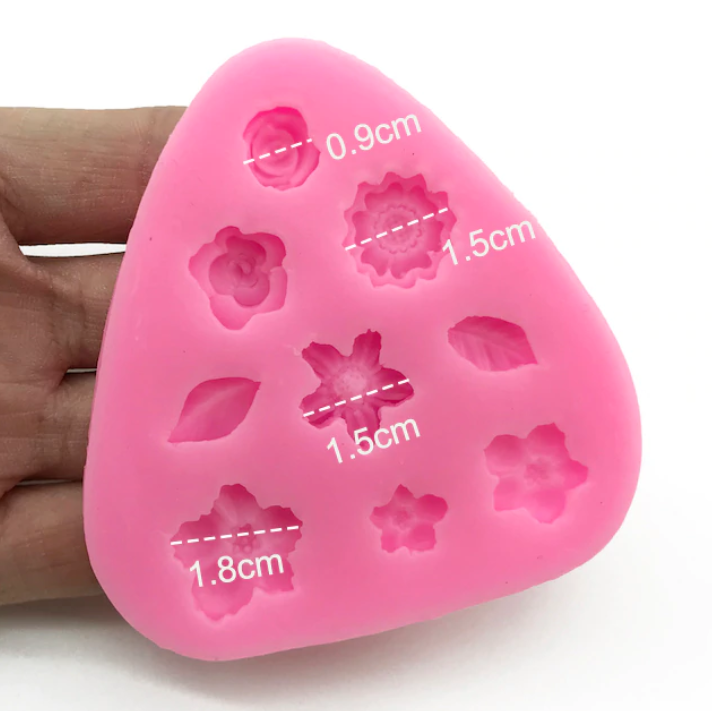 Flower & Leaf Silicone Mould 1