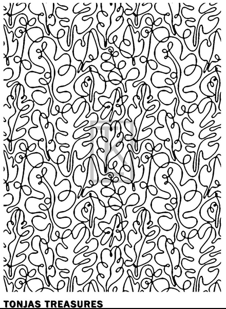 Line Art Leaves Silkscreen