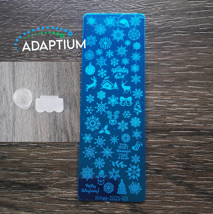 Christmas Stamping Plate 3 Embossing Texture Stamp