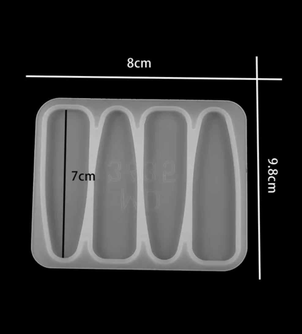 Barrette Resin - Silicone Mould