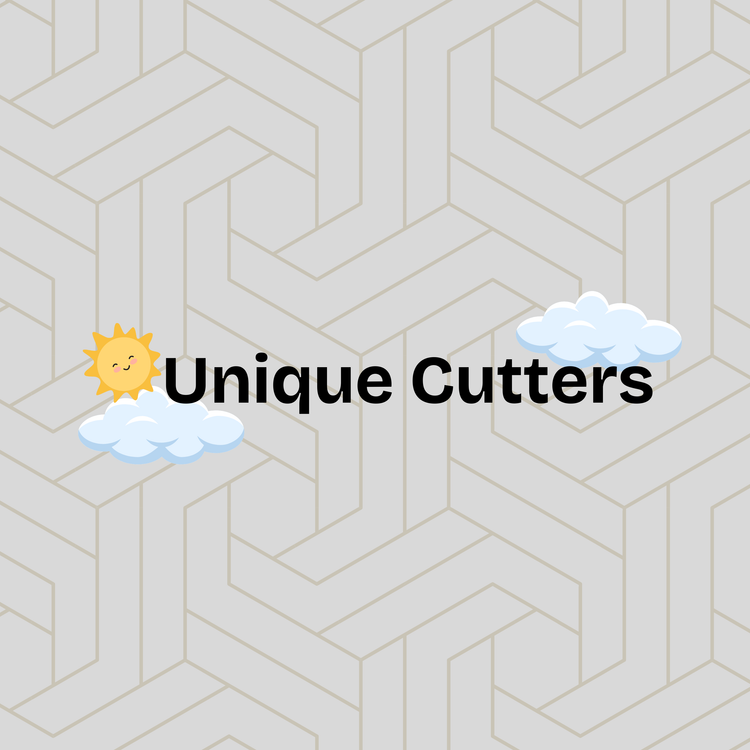 Selection of uniquely designed polymer clay cutters, perfect for crafting distinctive and creative jewelry pieces.