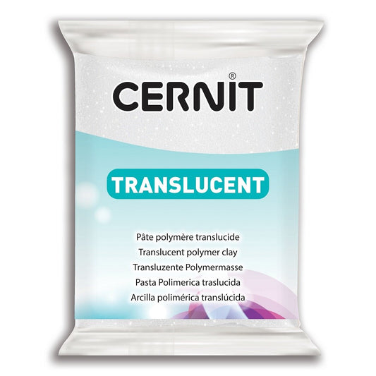 Cernit 56g Translucent 010 White Glitter