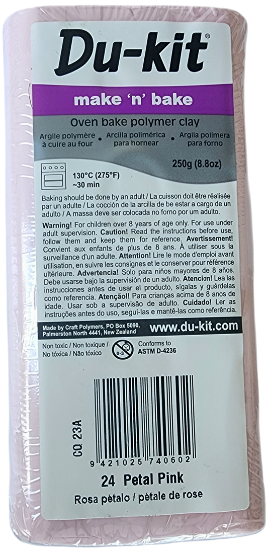 24 Petal Pink Du-kit Polymer Clay 250g