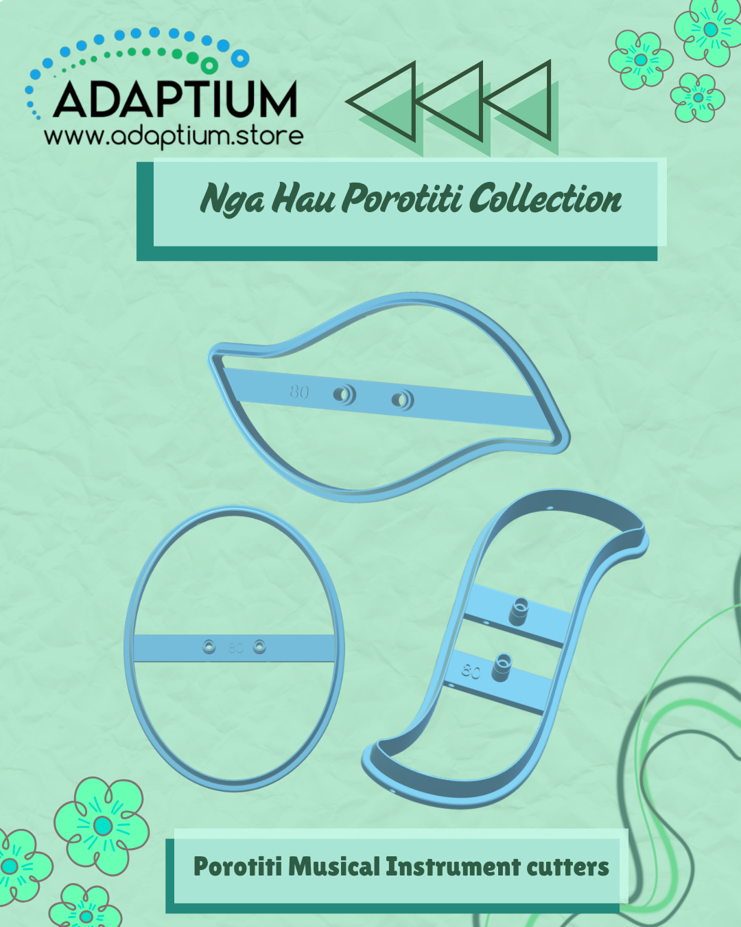 Ngā Hau Porotiti Collection- Māori Inspired Cutters KS 23-8