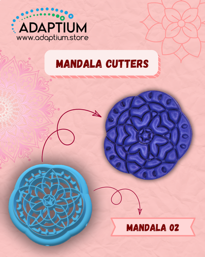 Mandala Polymer Clay Cutters- Intricate Polymer Clay Designs C3DCCA