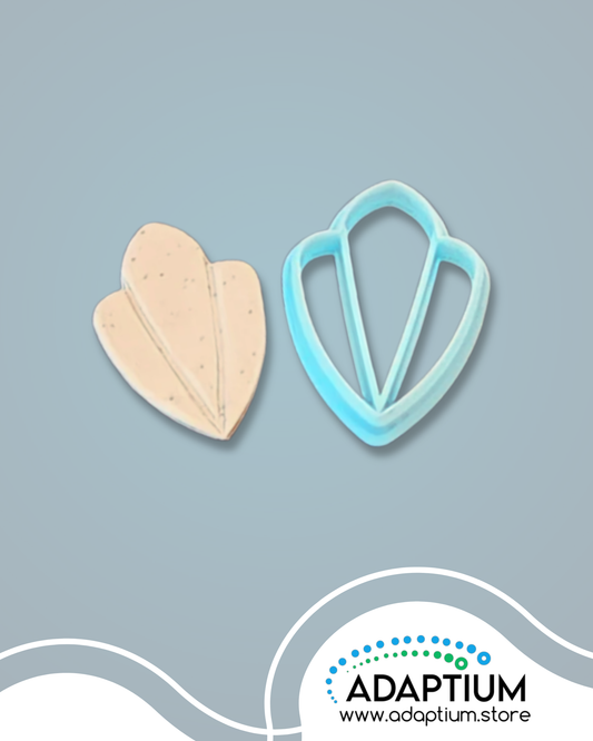 Fan shaped polymer clay cutter
