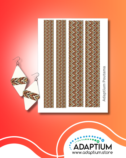 Poutama Border Slide transfer for Clay 3DCT100001