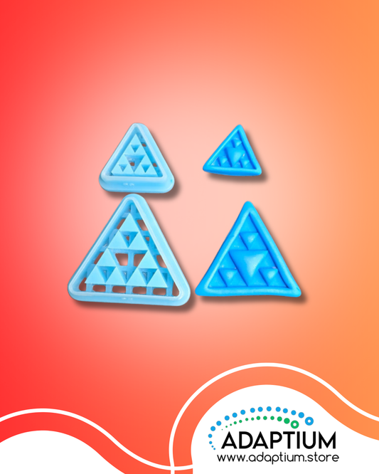 Framed Tukutuku inverted Triangle Clay cutter KS 29-2