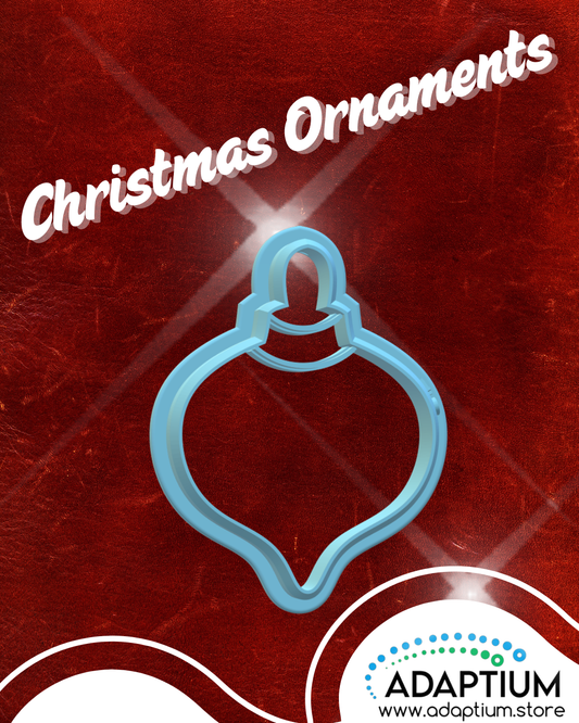 Classic Christmas Bauble Ornament/Trinket Cutter for clay KDC
