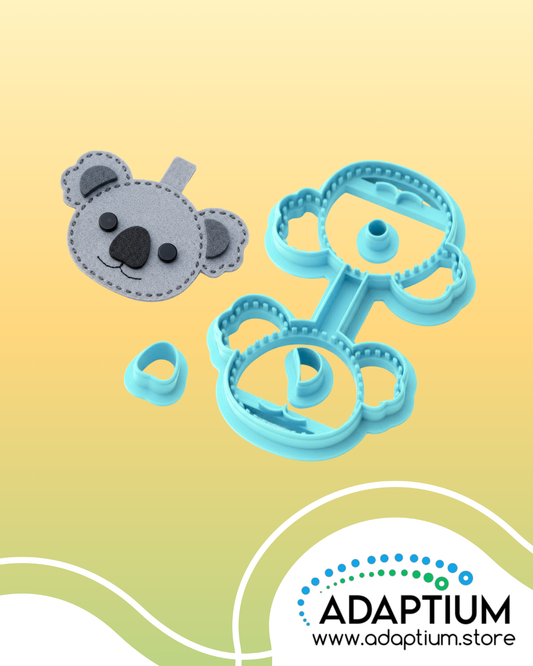Cuddly Koala Polymer Clay Cutter  – 4pcs key chain set 3DUCC