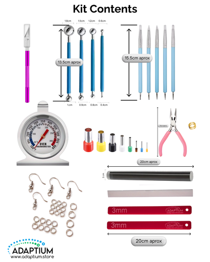 Polymer Clay Jewellery Making Tool Kit – 11 Essential Tools & Supplies