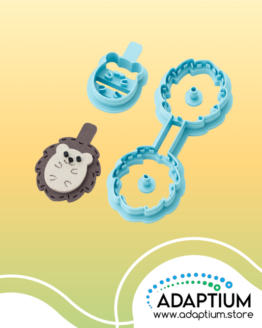 Happy Hedgehog Keychain Cutter Set – 4pcs 3DUCC