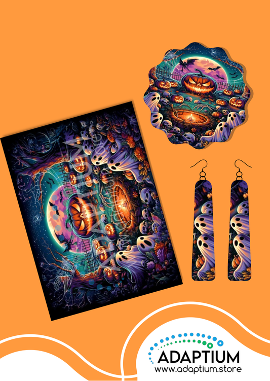 Moonlit Mischief – Transfer for Polymer Clay CTP 8000-01