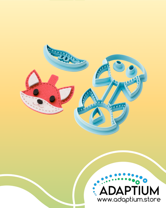 Clever Fox Keychain Cutter – 4pc Cutter Set for polymer clay 3DUCC