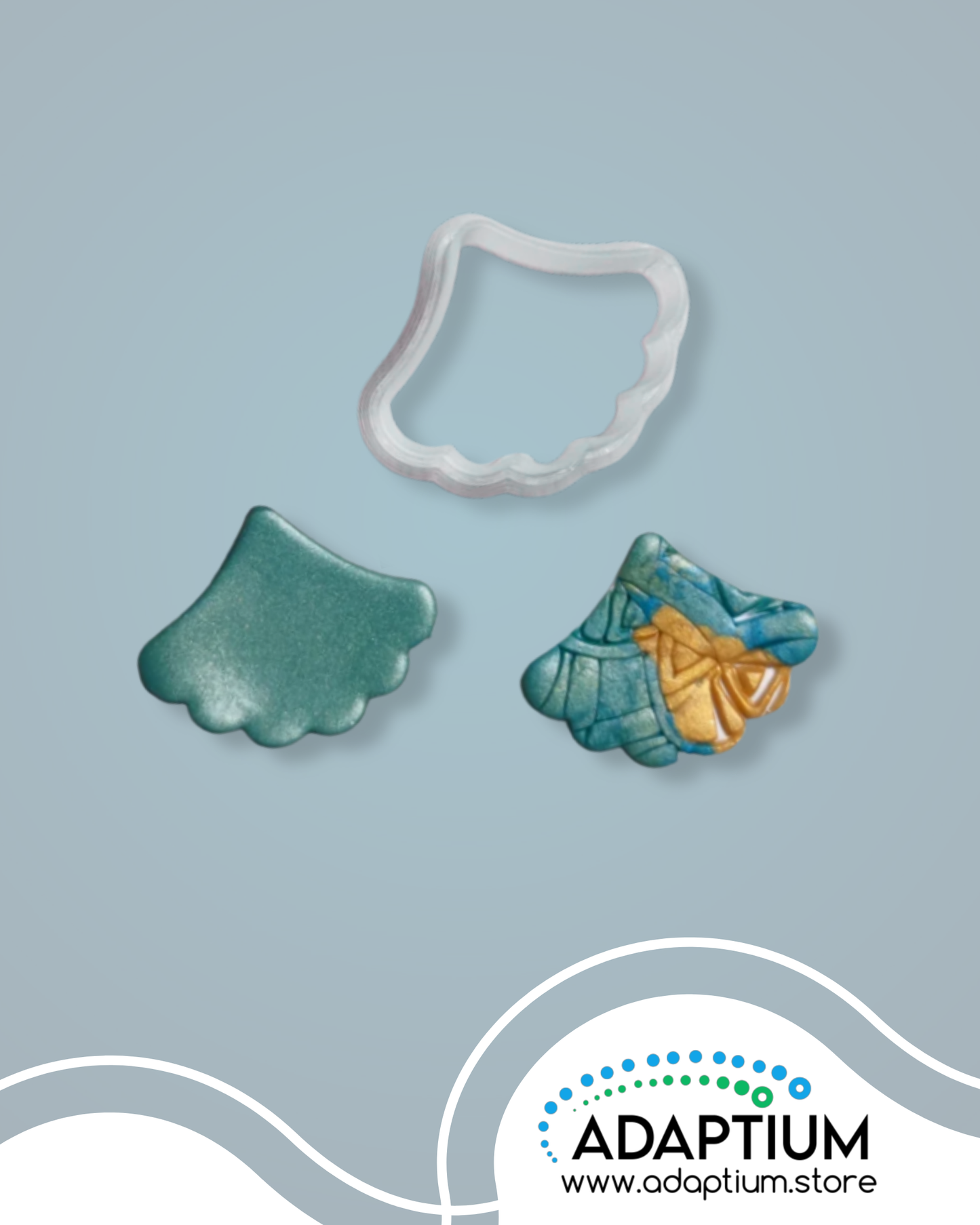 Scalloped Fan Outline Polymer Clay Cutter