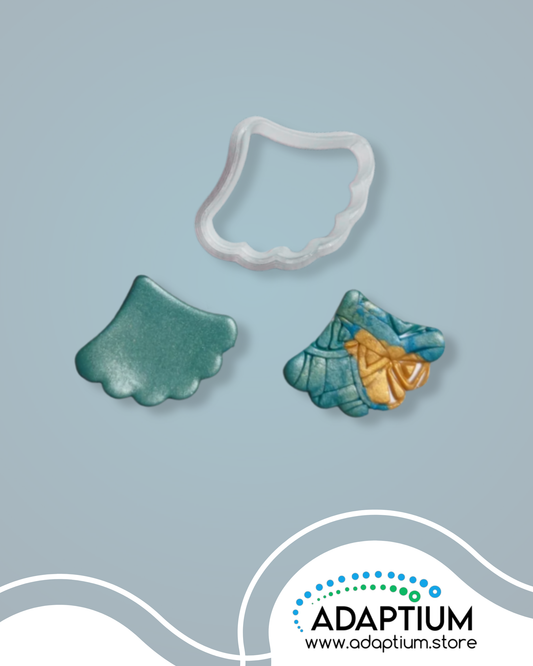Scalloped Fan Outline Polymer Clay Cutter