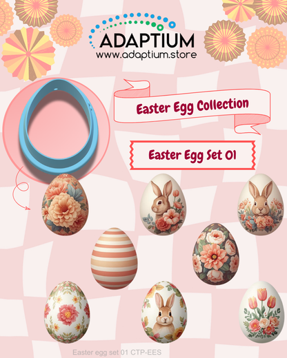 Easter Egg Water Transfers - opt Matching Cutter Set – Polymer Clay