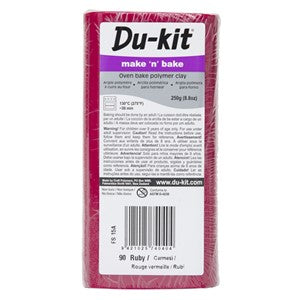 10 Red Du-kit Polymer Clay 250g
