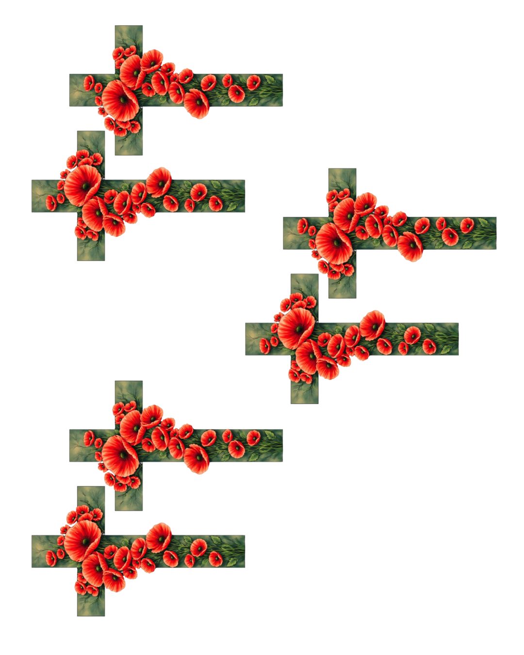 ANZAC Cross Poppy Cutter – Polymer Clay Cutter with Matching Transfer Option