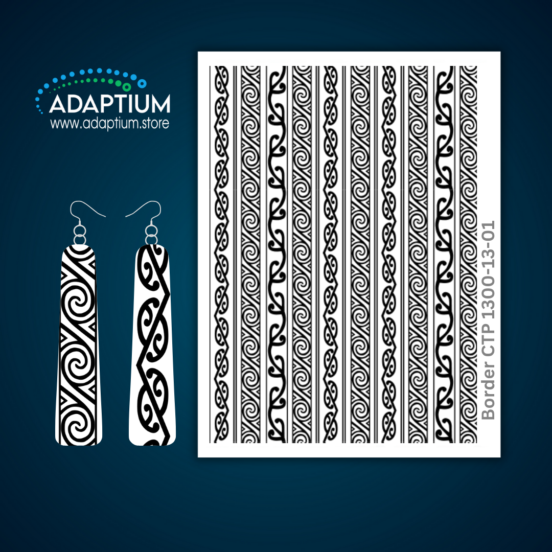Borders of Maori designs