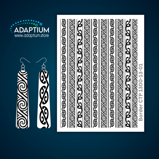 Borders of Maori designs