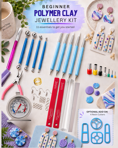 Polymer Clay Jewellery Making Tool Kit – 11 Essential Tools & Supplies