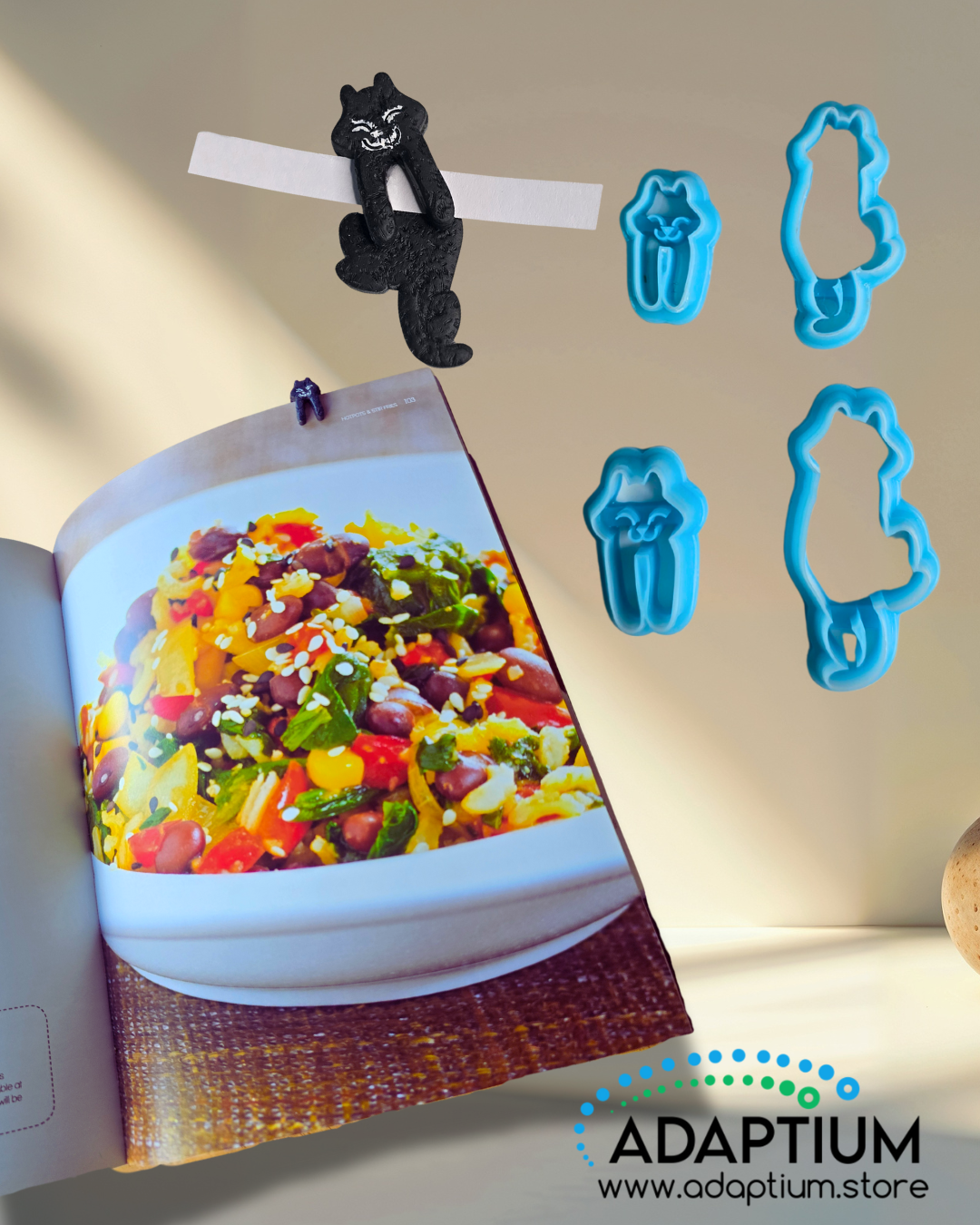 Animals Hanging About Bookmark Resin Cutter – Polymer Clay KS 116