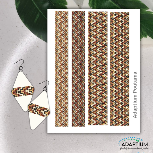 Poutama Border Slide transfer for Clay 3DCT100001