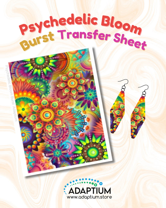Psychedelic Bloom Burst Transfer Paper CTP