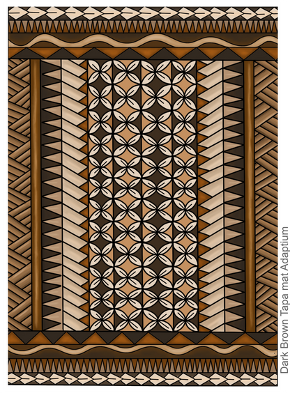 Dark Brown Tapa Mat – Clay Transfer Pattern Paper (CTPP)