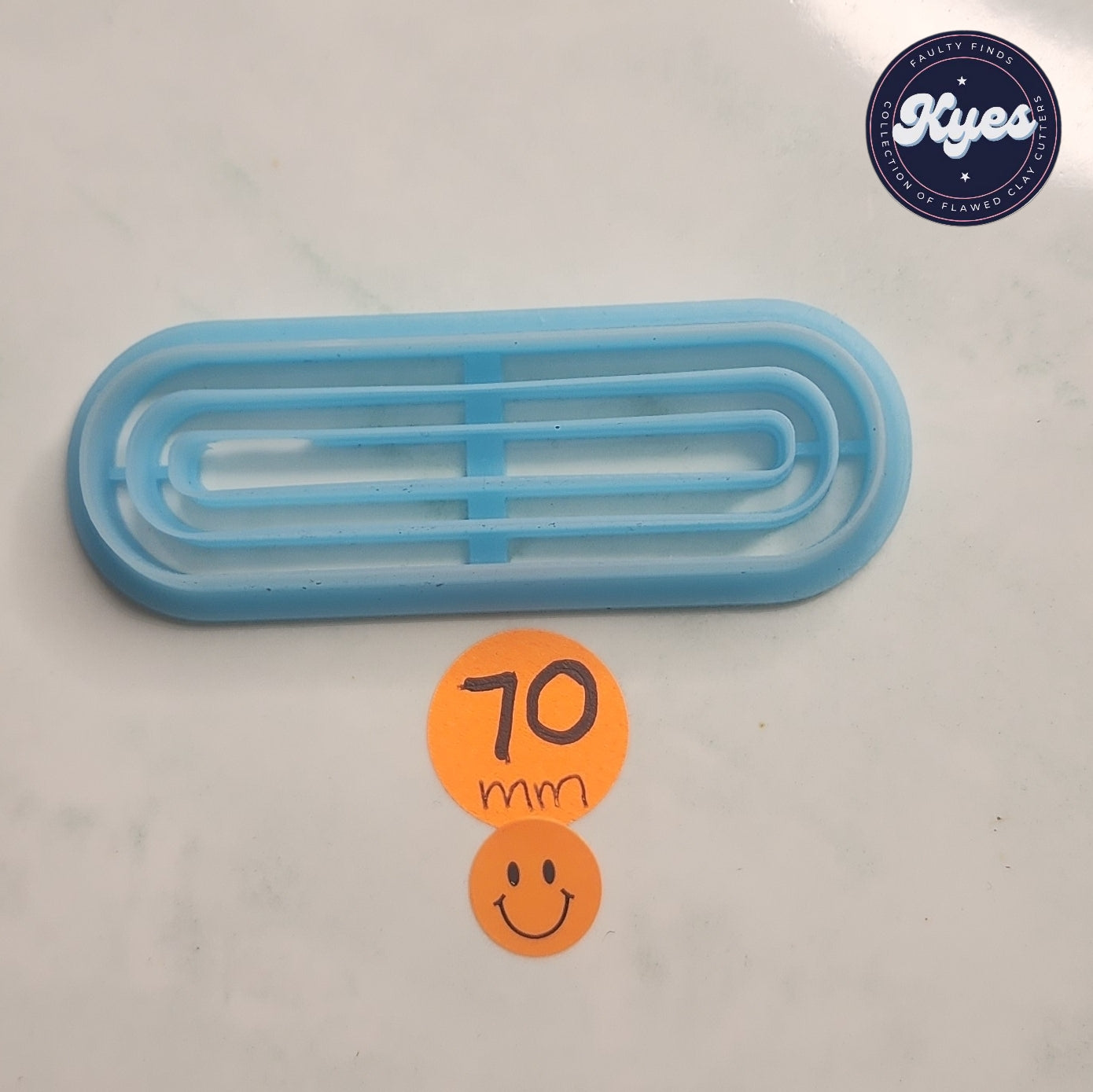 Kyes faulty finds 70mm Lined hair clip V