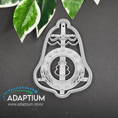 Classic Christmas Bauble Ornament/Trinket Cutter for clay KDC