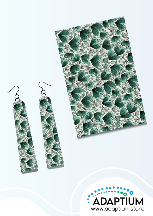 Teal Hearts Valentines Transfer CTP 13-60925-13