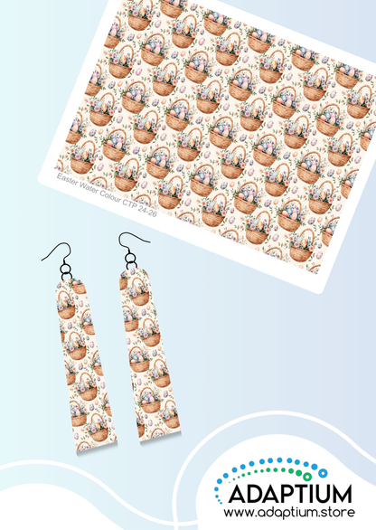 Bunny Meadow -Easter watercolour  CTP 07-26